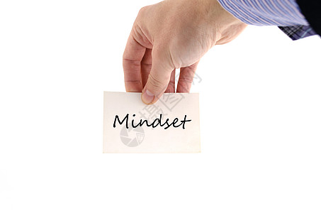 Mindset 文字概念头脑思考意图心理学信仰写作举止白色挑战外表图片