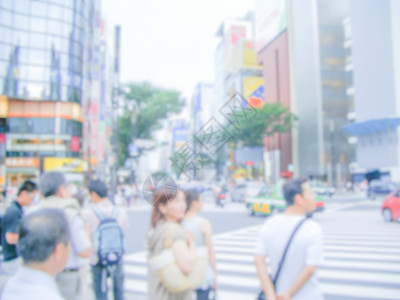 日本东京交叉路口背景重点分散 日本东京图片