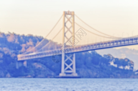 美国旧金山湾桥背景不突出重点 位于美国旧金山图片