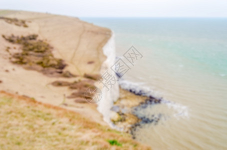 与英国多佛白裂谷的焦点分散背景海岸线岩石地质学悬崖边界旅游沿海遗产英语旅行图片