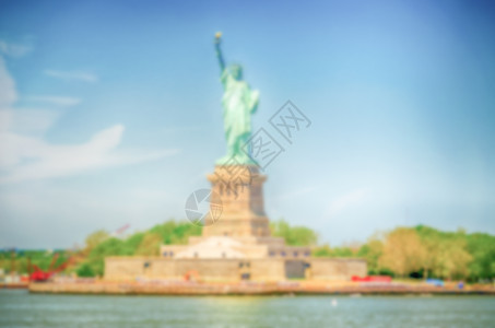 与 自由女神像 脱专背景的背景 纽约市图片