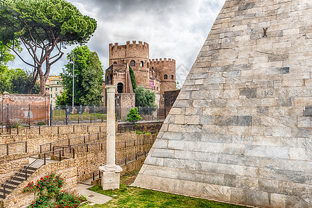 意大利罗马附近西斯提乌斯金字塔图片