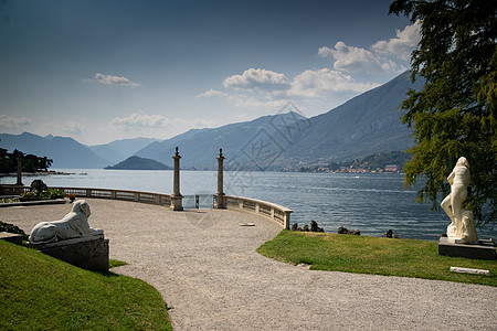 意大利别墅 装饰在科莫湖上假期花园旅游旅行公园图片