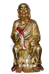 中国金和尚的近邻宗教艺术青铜雕像布袋魅力护身符智者运气金子图片
