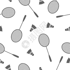 运动无缝背景矢量图插图比赛游戏股票绘画网球矢量球拍物品法庭图片