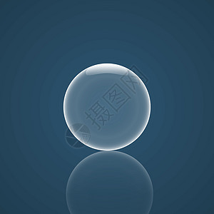 透明球有反射的泡泡图标设计图片