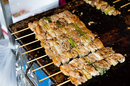 鸡肉切片洋葱烹饪食物午餐肉质胡椒蔬菜猪肉木炭美食图片