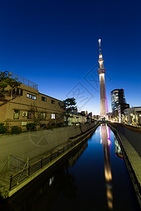 东京市夜间电视全景场景景观旅行市中心城市风景都市天际图片