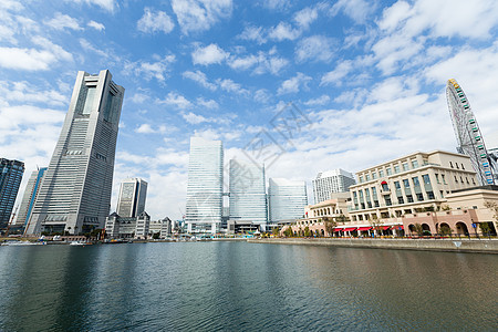 横滨市建筑学海岸港口城市天空建筑办公室码头天际商业图片