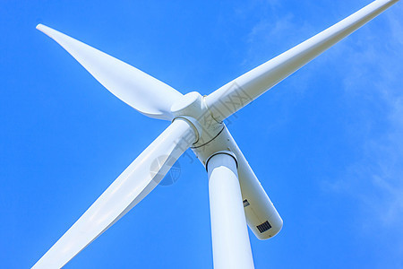 风力涡轮机涡轮工业刀刃绿色蓝色活力旋转环境风车农场图片