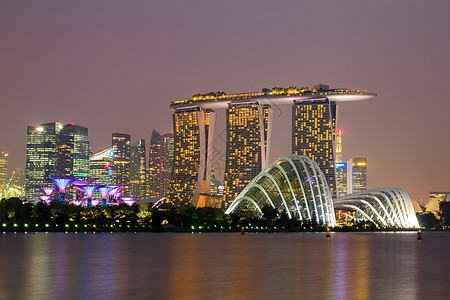 新加坡旅行码头传单反射日出建筑城市商业日落建筑学图片
