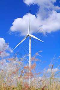 风力涡轮机风车绿色活力涡轮螺旋桨翅膀技术环境金属蓝色图片