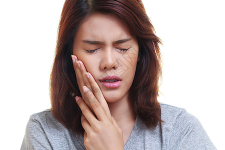 妇女牙痛疾病脸颊女性医疗药品悲伤白色伤害牙疼成人图片