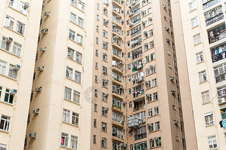 香港公寓房墙壁的隔离墙图片