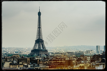 巴黎埃菲尔铁塔金属胶片首都观光天空纪念碑历史旅游框架城市图片