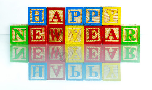 新年快乐精加工庆典纸屑一个字日历金子日期幸福新年商业背景图片