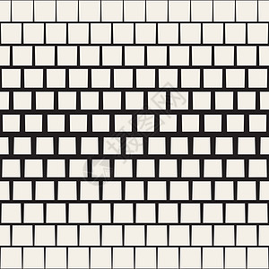 无矢量接缝 黑白矩形砖板半色度几何模式打印白色装饰水平织物风格马赛克纺织品包装创造力图片