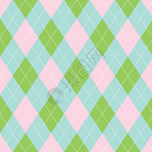 无缝菱形图案 钻石形状背景墙纸织物毛衣蓝色插图纺织品棉布绿色格子袜子图片