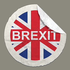 Brexit 英国公投概念公民国家经济协议旗帜投票碰撞英语商业联盟图片