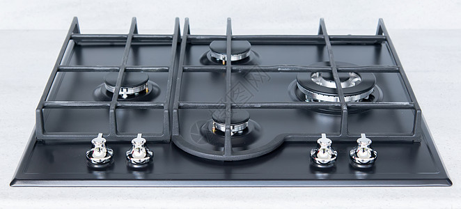 新的现代闪光金属煤气炊具器具力量戒指餐厅滚刀厨房火炉家庭装修火焰图片