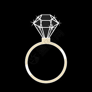 带钻石的金戒指婚礼产品财富宝石水晶首饰金子绘画珠宝商石头图片