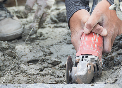 Mason 切碎瓦砖进行修理运动机器隔断石工建设者地面冶金地砖工具磨床图片
