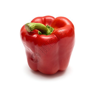 在白色背景上隔离的红胡椒产品美食植物红色蔬菜香料绿色烹饪杂货饮食图片