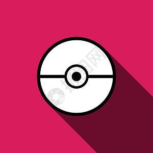 Pokeball 图标矢量隔离白色光盘精灵扑克游戏黑色球形培训师口袋妖怪灰色游戏图片