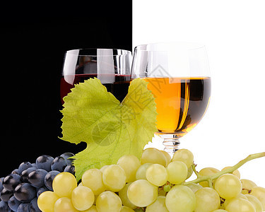葡萄枝和葡萄杯叶子质量植物静物酒精水果玻璃藤蔓酿酒精制图片