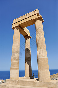 古神庙的废墟神话目的地海岸文明文化旅行遗产建筑地标旅游图片