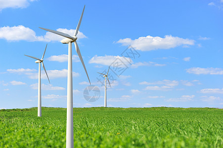 风风涡轮天空生态全球生产蓝色环境工业涡轮机螺旋桨风力图片