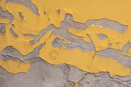 旧石膏墙上的碎漆 抽象混凝土 风景风格 格朗基风混凝土表面 出色的背景或质地黄色水泥珊瑚建筑棕褐色石头象牙灰色墙纸艺术图片