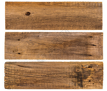 孤立在惠特上的旧木板木材路牌广告牌木工空白横幅路标图片
