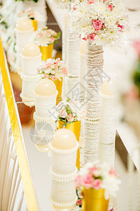 婚礼表格装饰玫瑰奢华宴会花朵桌子餐厅玻璃风格环境蜡烛图片