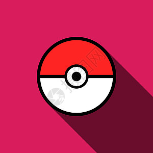 Pokeball 图标矢量隔离领域口袋妖怪精灵培训师球形孩子们扑克游戏圆形背景游戏图片