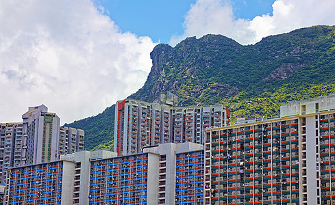 香港公共地产与地标狮子大鹏住宅土地贫民窟建筑贫困住房生活公寓高楼摩天大楼图片