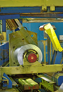 镀锌钢圈起重机植物工业踏板灰色合金网格机器工厂金属图片