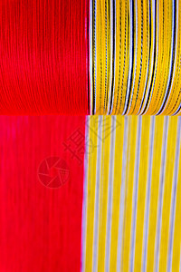传统的手工编织式传统风格丝绸劳动织物纺织品材料编织衣服工作文化制造业图片