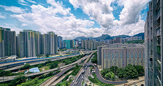 具有地标狮子大鹏的香港公共地产建筑窗户景观高楼公寓民众住宅多层市中心财产摩天大楼图片