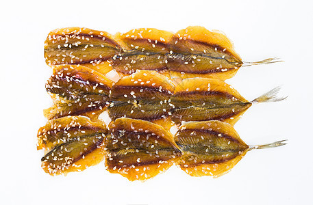 鱼干保鲜团体白色食物传统芝麻食品太阳烘干油炸炙烤图片