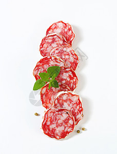 法国干香肠风干中学发酵美食食物冷盘治愈猪肉熟食产品高清图片