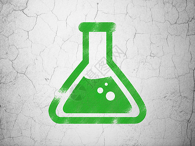 背景墙上的科学概念烧瓶插图古董物理化学品实验室烧杯测量化学液体教育背景图片