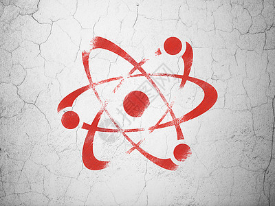 背景墙上的科学概念分子创新物理教育原子测量水泥力量插图化学背景墙背景图片