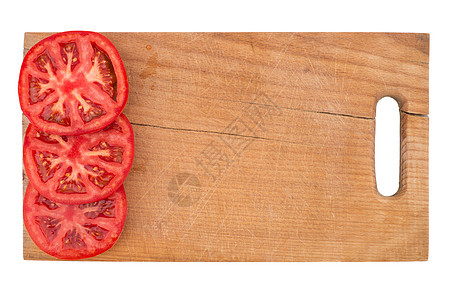 切片板上塞满了西红柿农业食物花园蔬菜木板烹饪圆形植物水果营养图片
