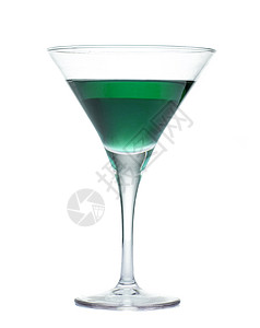 马丁尼酒杯中的绿椰子图片