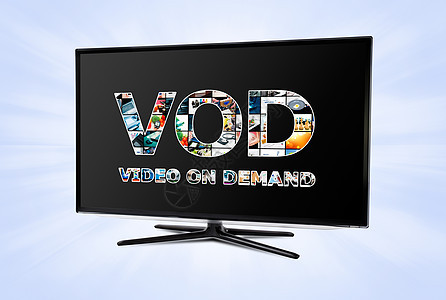 智能电视上关于需求VOD服务的视频电子产品质量屏幕电视格式娱乐技术手表电影面具图片