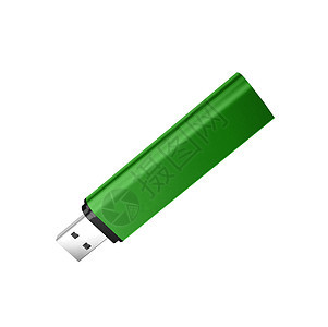 白色背景上的 USb 闪光驱动器电子运输备份电气驱动器硬件车厢记忆技术数据图片