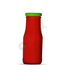 杯加热番茄酱宏观红色罐装产品食物杂货市场小吃沙拉白色图片