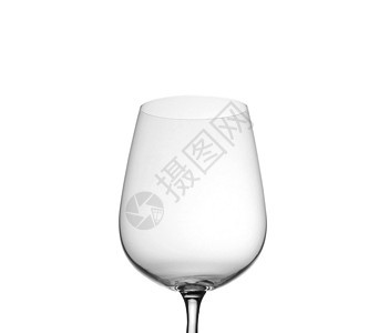 清空的酒杯 孤立在白色上长笛玻璃餐具高脚杯图片