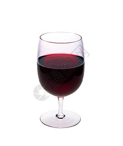 白色背景上隔绝的红葡萄酒杯庆典饮料液体派对香味品酒玻璃水晶红色图片
